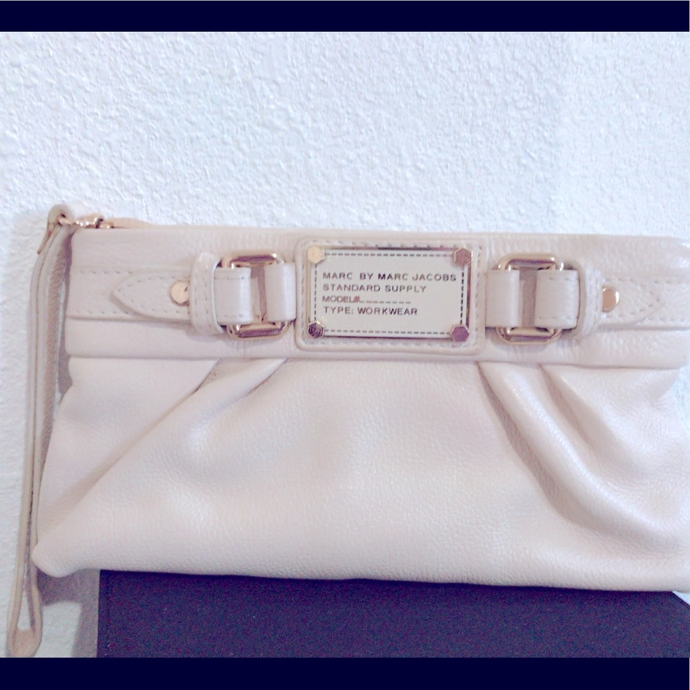 Marc Jacobs Ivory Clutch Evening Bag